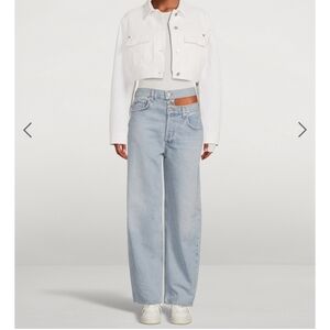 Agolde NWT broken waistband wide leg jeans Sz 31